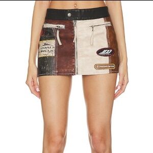 Daytona Faux Leather Mini Skirt From Jaded London